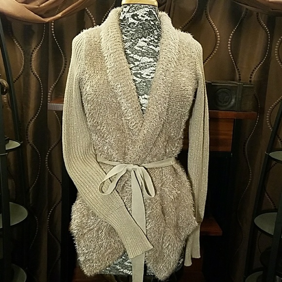 NWOT Vera Wang cozy glitter cardigan, size XS - Picture 6 of 6